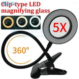 Настольные лампы 5x Magnifier Nail Beauty Light USB Холодный светодиод.