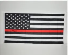 90150см Blueline USA Police Flags 5 стилей 3x5 Foot Thin Blue Line USA Флаг черно -белый и синий американский флаг с медной Grommet7696943