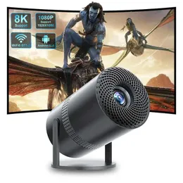 Projetores Zdssy Android 11 P300 Projector Free Style Adequado para Samsung Xiaomi Android WiFi Home Theater 720p Outdoor 1080p 4K suporta HDMI USB J0509