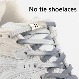 Shoe Parts Gradient Magnetic Lock Shoelaces Elastic Sneakers Laces No Tie Shoelace Kids Adult Flat Quick Lazy Shoes Accessories