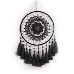 Dream Catcher, artesanato manual, artesanato de parede pendurado ornamento flor Dreamcatchhers decoração caseira artesanato Big Circle Dreamcatcher 5464705