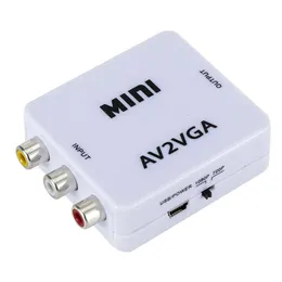 Adapter AV High Definition Converter AV2VGA Monitor RAC do VGA Cable