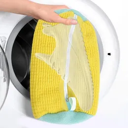 Waschmaschine Schuhbeutel Reisen Aufbewahrung Portable Mesh Laundry Anti Deformation Protective Clothing Home 240510