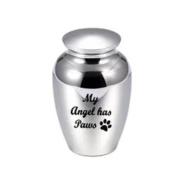45x70mm Cremation Ashes Urn For Pets Human Mini Ashes Keepsake Urn Aluminium Alloy Memorial Funeral Jarmy Angel har PAWS5312296