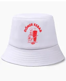 Doner Funny Doner Pesca Capfe Capinho Capéu de Balde donerspie kebab harajuku algodão pescador homem homem homem protetor solar ao ar livre caps25027778