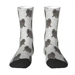 Herrstrumpor Bone Chow Sock Men Women Polyester Stockings Anpassningsbara söttröja