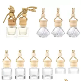 Essential Oils Diffusers Car Per Bottle Cars Pendant Ornament Diffuser 12 Designs Air Freshener Fragrance Drop Delivery Home Garden De Dhw9U