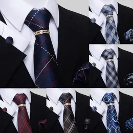 Mens Premium İpek Ascot Tie Broş Pin Seti Klasik Vintage Kırmızı Erkek Kravat Düğün Resmi Elbise Takım Aksesuarları 240202