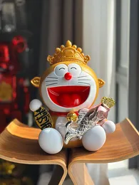 Neu in Aktien Trendy Doll Serie Gold Lucky Doraemon Machine Cat Figur Ornament mit Millionen von Taels von Vermögen Gott Puppe 20 cm-30 cm