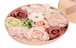 Sabão artificial Flores de presente Caixa de presente Dia dos namorados Dia Mãe Festival de noivado de casamento Presente Rose Flower Decoration8851220