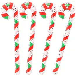 정원 장식 4 PCS 크리스마스 워킹 스틱 노인 장식 야외 풍선 PVC 사탕 지팡이 크리스마스 풍선 장식