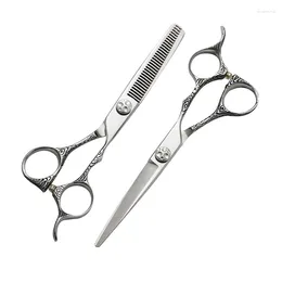Barber Accessories Special Scissors For Hair Salons Tools Flower Handles Hairdressing