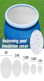 Тень круглый бассейн Солнечный крышка УФ -защита водонепроницаемые наружные ванны тепловая пленка аксессуары3933725