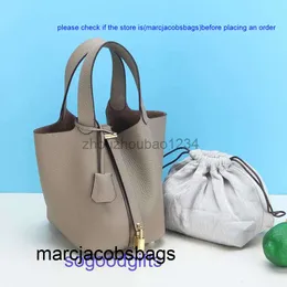 birkinbag handbag Womens Designer bags Genuine Leather Picotin lock Handbags Tote Bag Gold Clad Vegetable Basket Female Bucket Fashion Casu XHXC kellyity