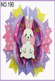 12pcs Easter hair bows Bunny hair clips Jelly Bean Hair Bow7446470