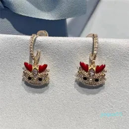 Designer Ear Stud Cherries Little Canglan Sugar Cube Pearl Earrings for Woman Long-style Radiant Nebula Luxury Jewelry Gift