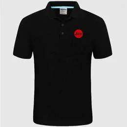 Mens Polos 2023 Polo Shirt Leica Cotton Short Sleeve High Quantity Shirts