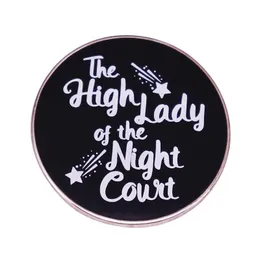 Sarah J Maas A-Court-of-Thorns High Lady of the Night Court Enamel Pin ACOTAR badge ACOMAF brooch Bookish Book Lover gifts