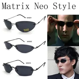 Sport randloser Rahmen E Matrix Agent Smith Style Sonnenbrille Vintage polarisierte Markendesign Sonnenbrille Maskulino 274W