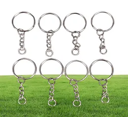 FashionColor 25mm Keyring Keychain Split Ring com anéis de chave curta Momen Men Men Diy Key Chains Acessórios 200pcs8897181