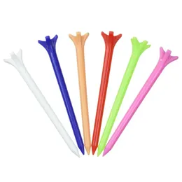 50Pcs Mixed Color Golf Tees 70mm Plastic Claw Less Resistance Golf Tees Golf Accessory