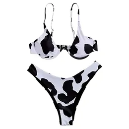 Damskie stroje kąpielowe damskie dżinsowy nadruk seksowne wysokie dzielone stroje kąpielowe bikini bikini damskie Twopiece Swimsuit Luksusowy okładka Springsummer Brak druku dobry produkt Tankini J2405