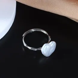 Кластерные кольца корейская барочная жемчужина для женщин 925 Серебряные обручальные кольца натуральные кольцо пресноводного кольца свадебные ювелирные изделия