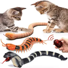 Fernbedienung Schlange Spielzeugkatze Eierform Controller Rattlesnake Interactive Snake Cat Naking Spielzeugspiele Haustier Kinder 240506