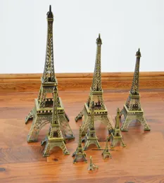 Paris Eiffel Tower Garden Decorations Model Figurin Zinklegering Staty Travel Souvenirs Heminredning Creative Gifts Metal Art Crafts3589728