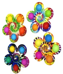 Fashion Spinner Party Favor Printed Rainbow Bubble Sensory Figit Toys Simple Wholesale Children Early Education4691935