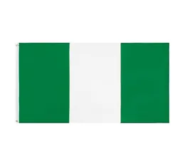 Nigeria Natinal Flag Retail Direct Factory Whole 3x5Fts 90x150cm Polyester Banner Indoor Outdoor Usage Canvas Head with Metal 9890366