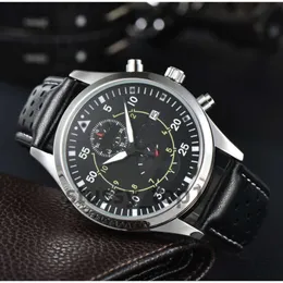 AAA Quality Iwcity Watch Men Watch Luxury Mens Big Pilot Watches Auto Mechanical Uhren Super Luminous Date Watchmen Leather Strap Montre Luxe CDP ES Men 1y