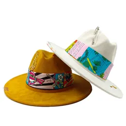 페도라 스웨이드 단색 핸드 다운 불규칙한 원래 셰 지아 유니니스 렉스 조절 가능한 모자 재즈 가을/겨울 모자 240507