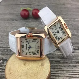 Top Rose Gold Watch Mężczyźni i kobiety para skóry wodoodporna 25 mm 31 mm bransoletka moda złota bransoletka panie zegarek 269e