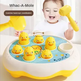 Cartoon WhacAMole Montessori Baby Toy Toddler Educational Birthday Gift Animal Theme Knocking Game Parent Child Board Game Boy 240509