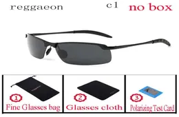 Reggaeon Classics 브랜드 디자이너 편광 남성 세련된 선글라스 남성 드라이빙 림리스 태양 글라스 UV400 Eyewear4877278