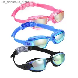 Diving Goggles Swimming goggles Myopia boy swimsuit childrens swimming pool anti fog UV protection diving equipment Natation Q240410