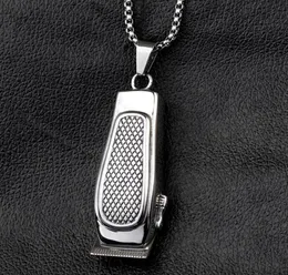 2021 Valily Jewelry Men039S Barber Pendant Halsband Kedja rostfritt stål Fashion Haircut Razor Shaver Silver Neckor för Men1799214