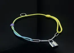 Mens Luxury Designer Bracelet Fashion Hand Rope Locks Black Chain Link Pendent Bracelets For Women Party Wedding Jewelry Nice 22063349785