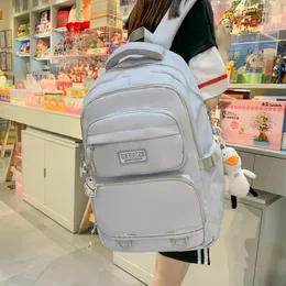Backpack Wysokiej jakości moda dziewczęta Big Bookbag College Laptop Bud dla studentów Shoolbag Women Mochila Travel Bag