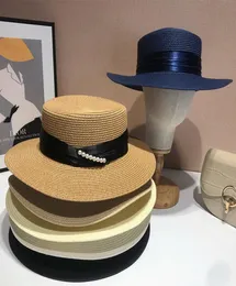 2022 Summer Women039S Widebrimmed Fashion Straw Hat Sunscreen Beach Garden Style Designer Weaves 6 Colors6899625