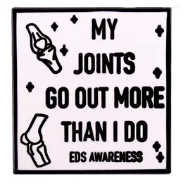 Brooches MY JOINTS GO OUT MORE Hard Enamel Pin Metal Badge Brooch For Jewelry Accessory