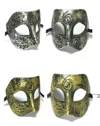 NEU RETRO Plastik Römisch -Knight -Maske Männer und Frauen039s Maskerade Ballmasken Party Gefällt mir Kleider RRF116443075375