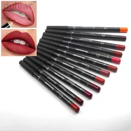 E3R4 Pencils 12 قطعة/مجموعة من Lipliner Lipliner Matte Lip Liner مرطبة لبطانة الشفاهية باهتة قلم مستحضرات التجميل D240510