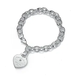 S925 Silver Love Bracelet Classic Luxury Brand Four Hearts Ученики дизайнер дизайнер бриллиантовый браслет украшения для женщин подарка на день рождения