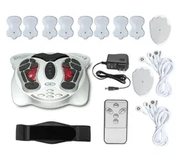 Acupoint Therapy Electronic Pulse低周波電気刺激赤外線熱リフレクソロジーFoot Body Massager with Gel PAD292811634