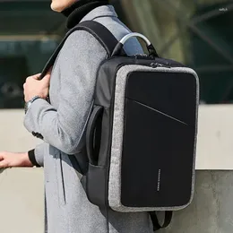 Backpack Anti-thief USB Recharging Men Multifunctional Design Business Fashion Message Travel Laptop Bag