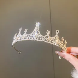 Parlak Rhinestone Lüks Düğün Kaçağı Kafa Kafa Head Bantlar Kadın Gelinleri Tiaras ve Headresses Şık Başlıklar