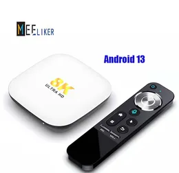 TV -låda 8k H96 Max M2 Free Test Android 13 Magnum 4GB 32GB RK3528 2.4/5G WiFi 6 1000M/LAN BT 5.0 Android TV Box Set Top Box Crystal