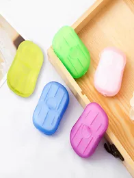 Tablety do mydła jednorazowego Podróż Portable Podróż Małe mydło do mycia ręczne tabletki Wyżywienie 20 tabletek Mydło Mini Box5523589